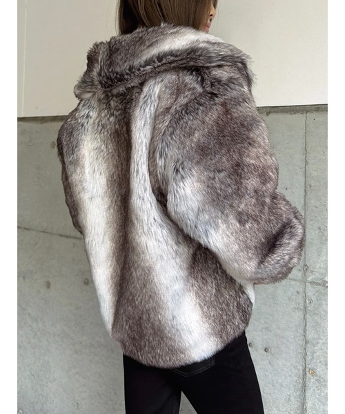 EGOIST（エゴイスト） コート アウター ニュアンスカラーファーコート