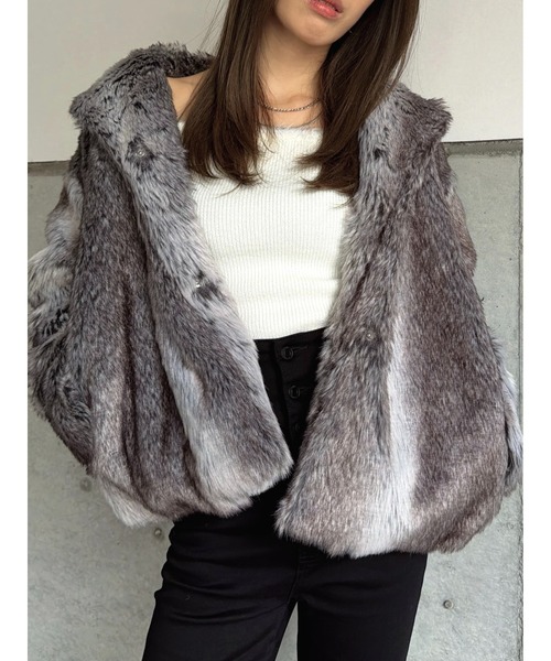 EGOIST（エゴイスト） コート アウター ニュアンスカラーファーコート