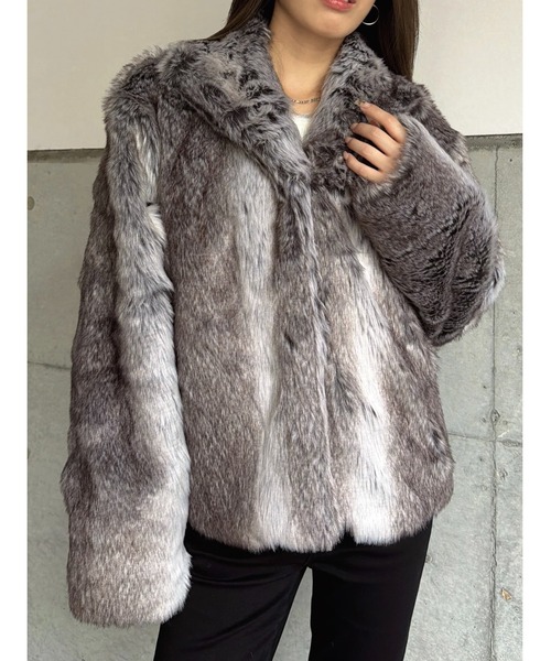 EGOIST（エゴイスト） コート アウター ニュアンスカラーファーコート