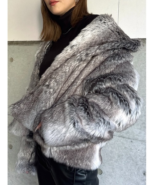 EGOIST（エゴイスト） コート アウター ニュアンスカラーファーコート