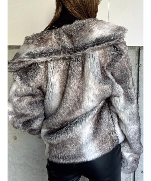 EGOIST（エゴイスト） コート アウター ニュアンスカラーファーコート