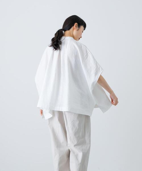 「かぐれ」 7分袖ブラウス FREE ラベンダー レディースの画像