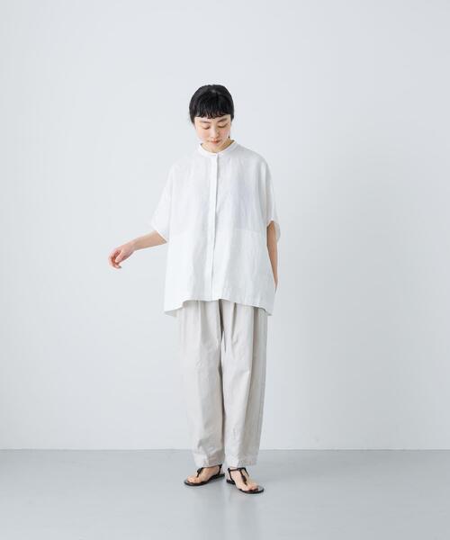「かぐれ」 7分袖ブラウス FREE ラベンダー レディースの画像