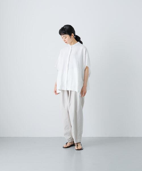「かぐれ」 7分袖ブラウス FREE ラベンダー レディースの画像