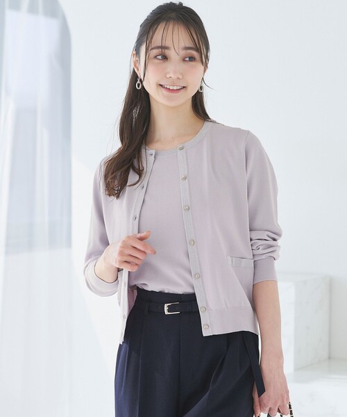 「ANY SIS」 ニットアンサンブル 2 ホワイト レディース_画像2