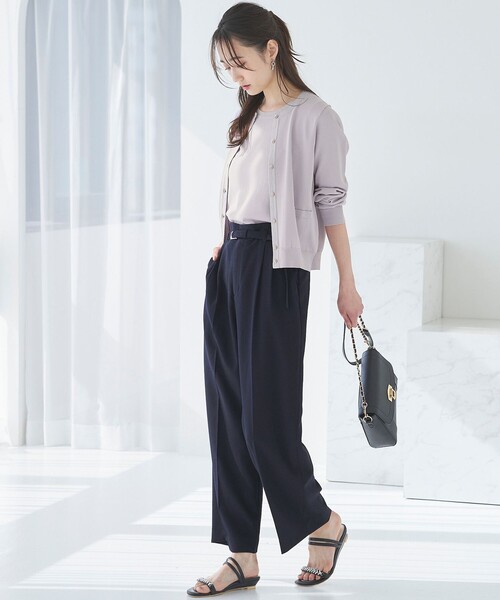 「ANY SIS」 ニットアンサンブル 2 ホワイト レディース_画像3