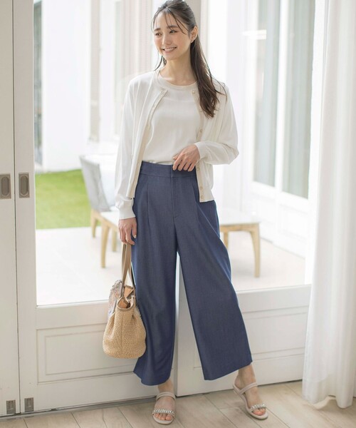 「ANY SIS」 ニットアンサンブル 2 ホワイト レディース_画像6