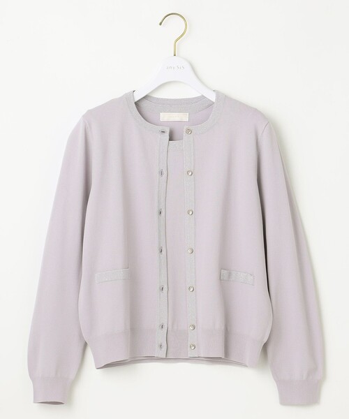 「ANY SIS」 ニットアンサンブル 2 ホワイト レディース_画像9