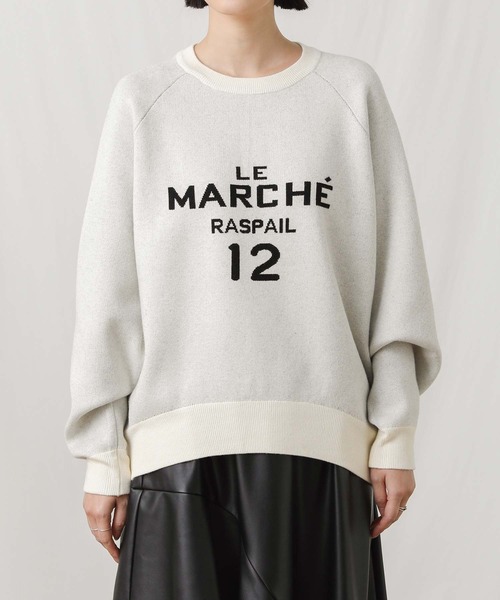 「CLOCHE」 長袖ニット FREE アイボリー レディース_画像3