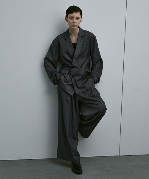 remer ワイドパンツ パンツ CLASSIC TR WOOL DEEP TUCK TROUSERS