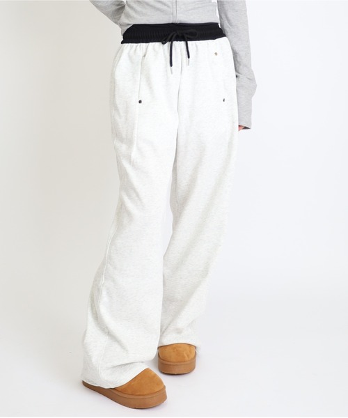  ジャージパンツ ホワイト ワイドパンツ スウェットパンツ ジャージ ワイドスウェットパンツ