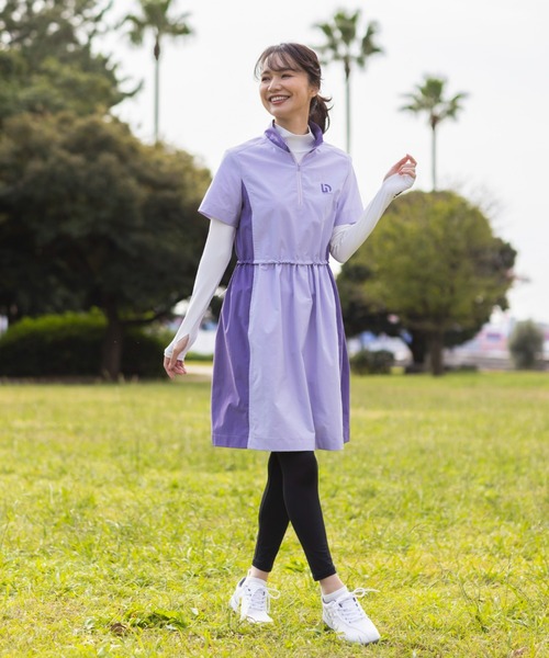 「UNDOVE」 半袖ワンピース LARGE ベージュ レディース_画像7
