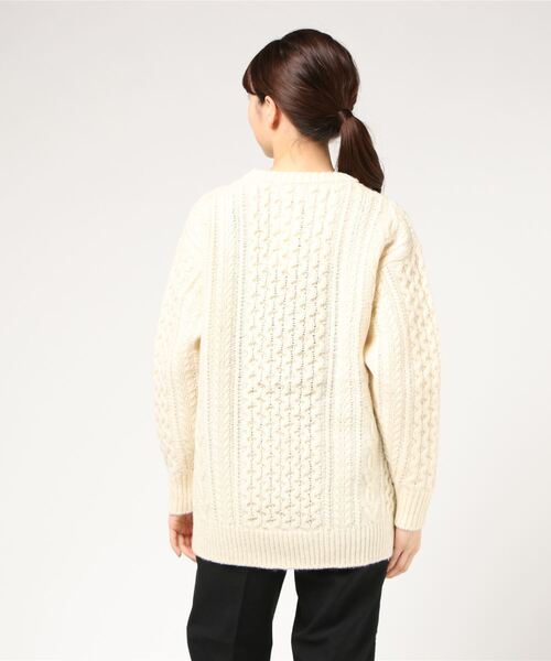 「BEAMS BOY」 長袖ニット - ホワイト レディース_画像5