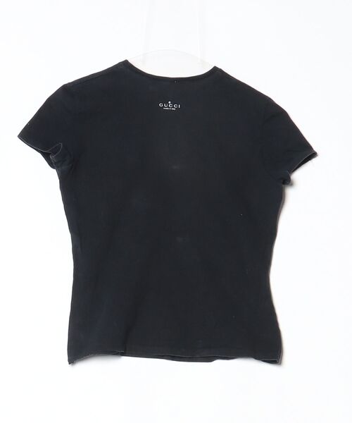 GUCCI グッチ Tシャツ 半袖 黒 ブラック レディース XSサイズ 479 GUCCI（グッチ） 半袖Tシャツ X-SMALL ブラック レディース : ZOZOTOWN