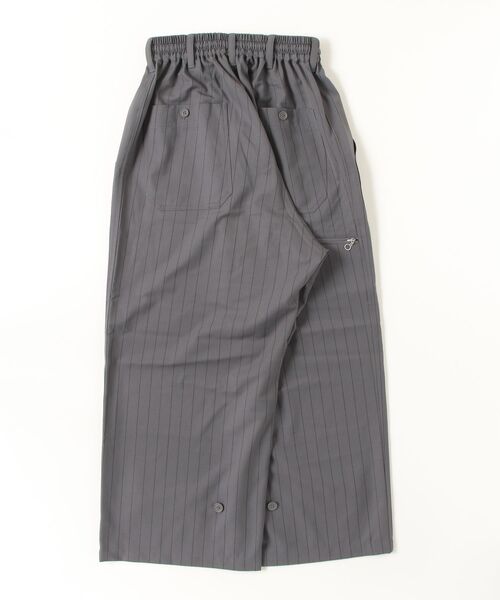 Y-3 パンツ PINSTRIPE REFINED WOOL WIDE LEG PANTS メンズ : ZOZOTOWN