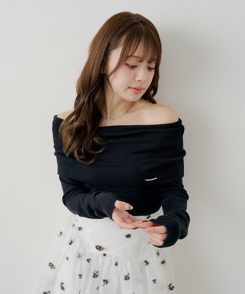 Chico（チコ） ニット セーター 「SALON by Chico」ドットプリント