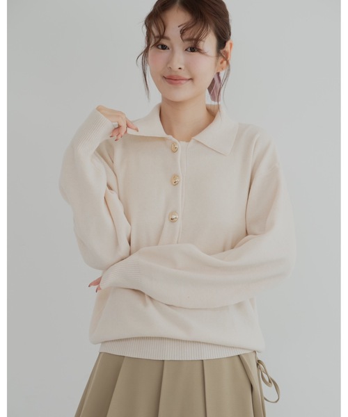 「JUMELLE」 長袖ニット MEDIUM アイボリー レディース_画像6
