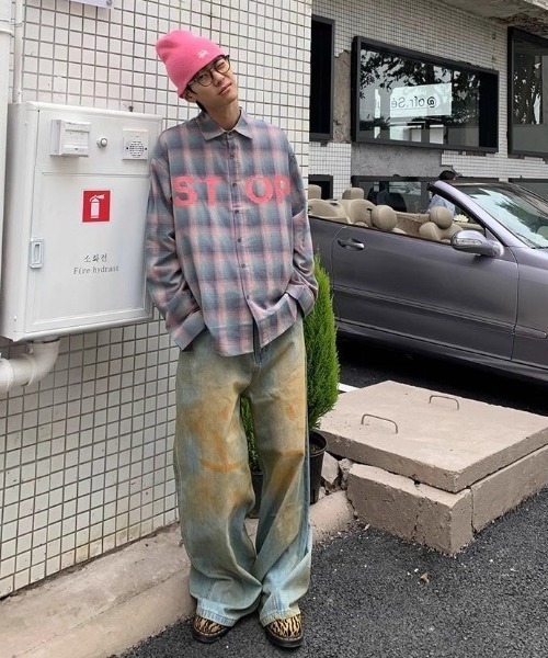 「FreeZone」 デニムパンツ F ライトブルー メンズ_画像2