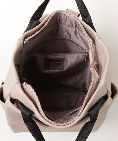 「GUSCIO」 2WAYバッグ FREE ベージュ レディース_画像4