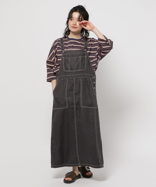 「niko and...」 サロペットスカート LARGE アイボリー レディースの画像