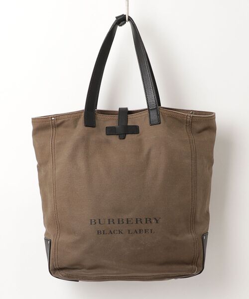 BURBERRY トートバッグ ブラック ブラウン BURBERRY BLACK LABEL（バーバリーブラックレーベル） トートバッグ