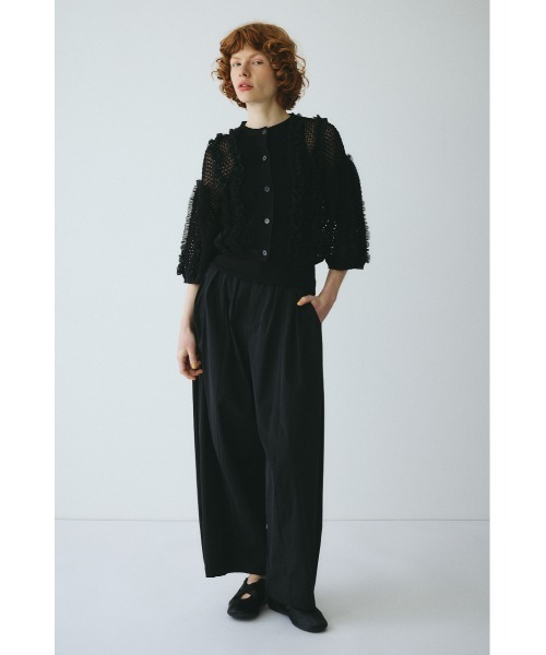 HeRIN.CYE カーディガン Frill mesh cardigan フリルメッシュ