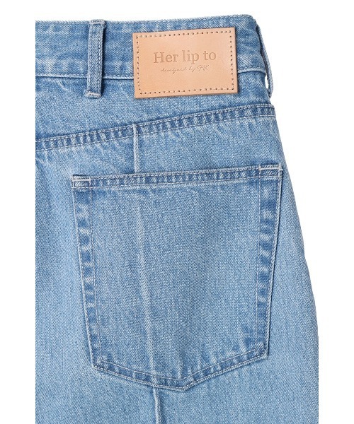 Her lip to デニムパンツ 25 ブルー レディース : ZOZOTOWN Yahoo!店