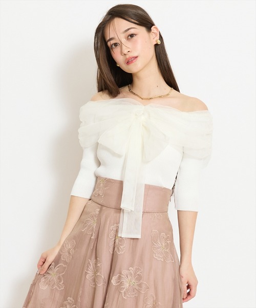 ウィルセレクション 深キョン 着用 肩フリル パール付き ニット ダメ恋3話深キョン着用衣装は？ブラウス肩フリルニットやワンピース