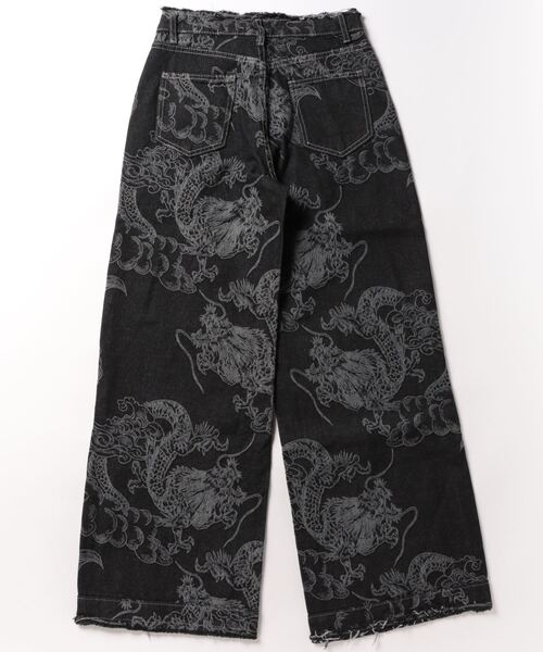 「VIBGYOR」 「burlesque」デニムパンツ MEDIUM ブラック レディース_画像2