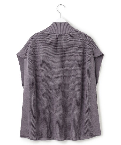 「J.PRESS YORK STREET」 ノースリーブニット F ベージュ レディース_画像2