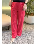パンツ レーヨンリネンストレートパンツ レディースの詳細画像4