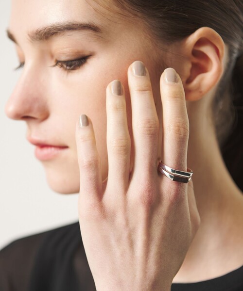 BEAUTY＆YOUTH UNITED ARROWS 指輪 リング 「eoa」ストーン ダブル 