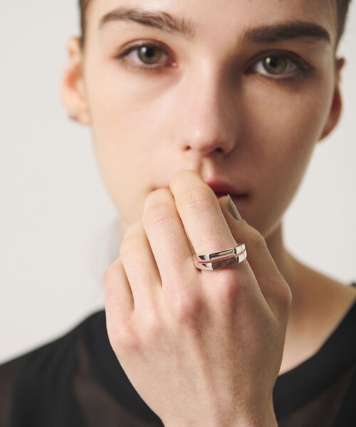 BEAUTY＆YOUTH UNITED ARROWS 指輪 リング 「eoa」ストーン ダブル 