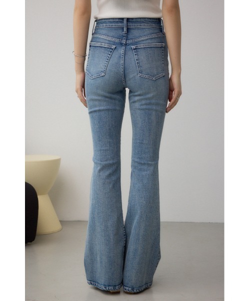 ジーンズ デニム デニムパンツ 「累計25，000本突破！」「サイズ，身長別画像あり」AZUL DENIM フレアデニム レディースの画像
