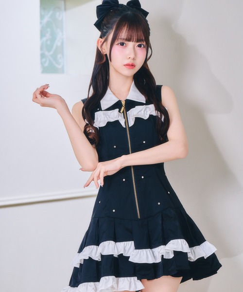 ReAmour ワンピース ナイロンビジューワンピ : ZOZOTOWN Yahoo!店