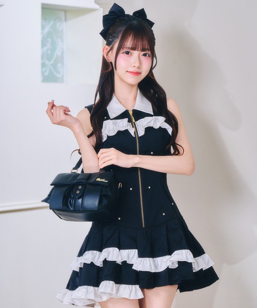 ReAmour ナイロンビジューワンピ ReAmour ワンピース ナイロンビジューワンピ : ZOZOTOWN Yahoo!店