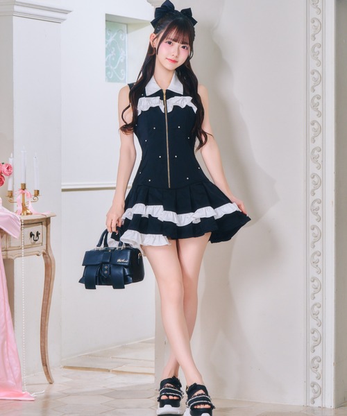 ReAmour ワンピース ナイロンビジューワンピ : ZOZOTOWN Yahoo!店