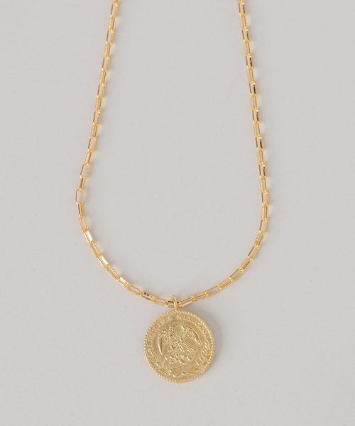 ネックレス chibi jewels/チビジュエルズ mini rectangle chain Mex Coin necklace レディースの画像