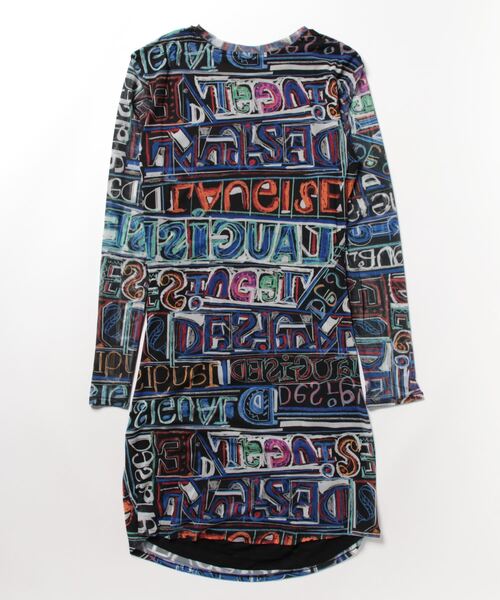 「Desigual」 長袖ワンピース L ブラック レディース_画像2