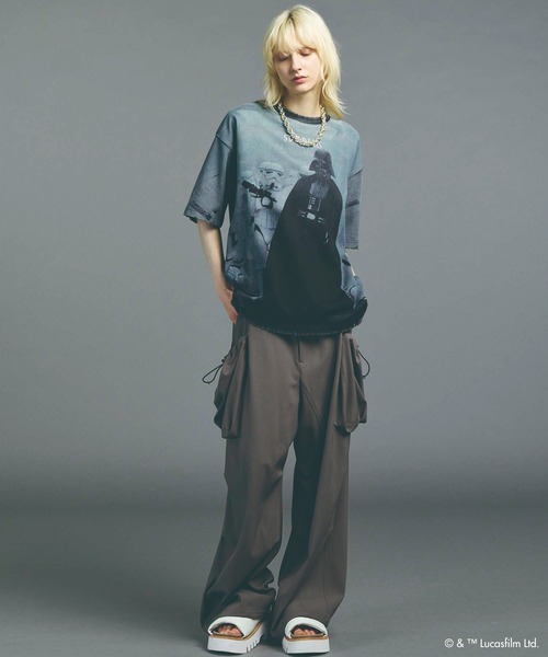 「MAISON SPECIAL」 半袖Tシャツ 2 ブラック メンズ_画像2