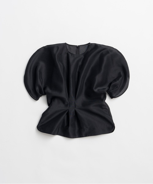 ブラウス シャツ 「2026Summer Pre-Order」オーガンジーパフトップ / Organza Puff-Sleeve Top レディースの画像