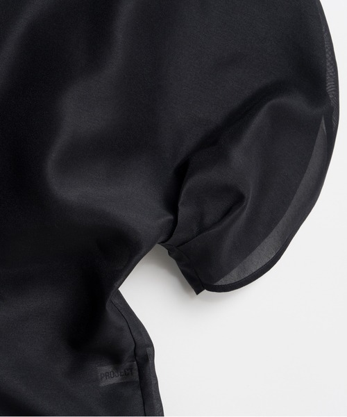 ブラウス シャツ 「2026Summer Pre-Order」オーガンジーパフトップ / Organza Puff-Sleeve Top レディースの画像