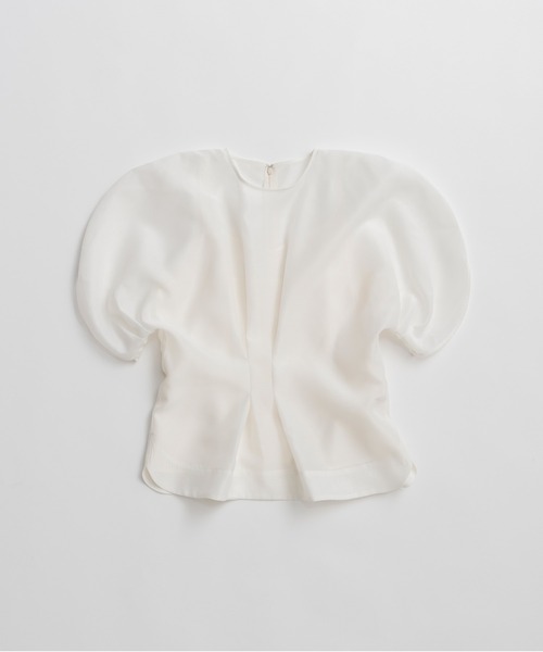 ブラウス シャツ 「2026Summer Pre-Order」オーガンジーパフトップ / Organza Puff-Sleeve Top レディースの画像