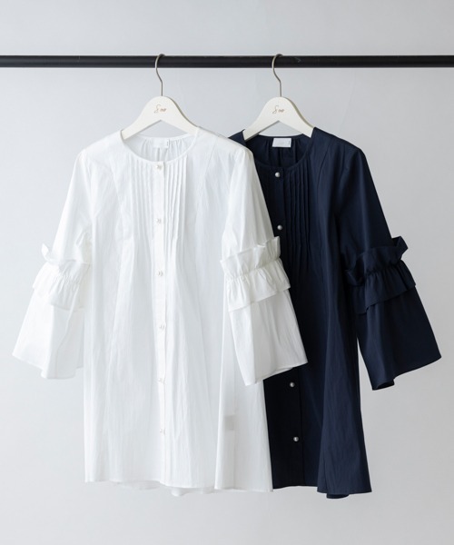「Sono」 7分袖ワンピース F ブルー レディース_画像2