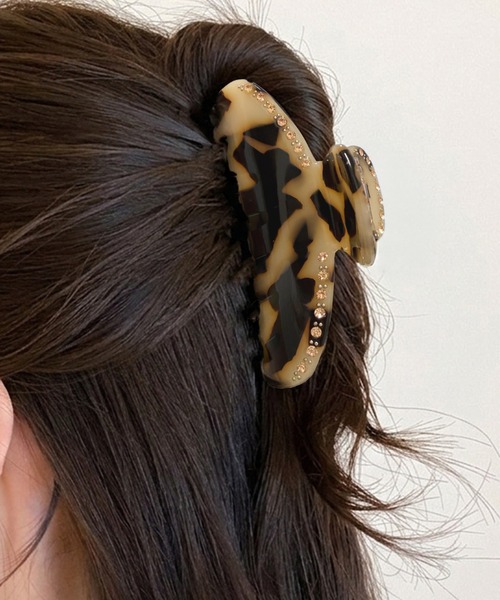 DiamondHearts（ダイヤモンドハーツ） ヘアクリップ べっ甲×ビジュー