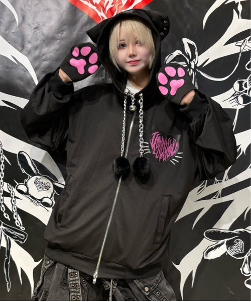 BACKSTAGE PASS（バックステージパス） パーカー NAUGHTY CAT