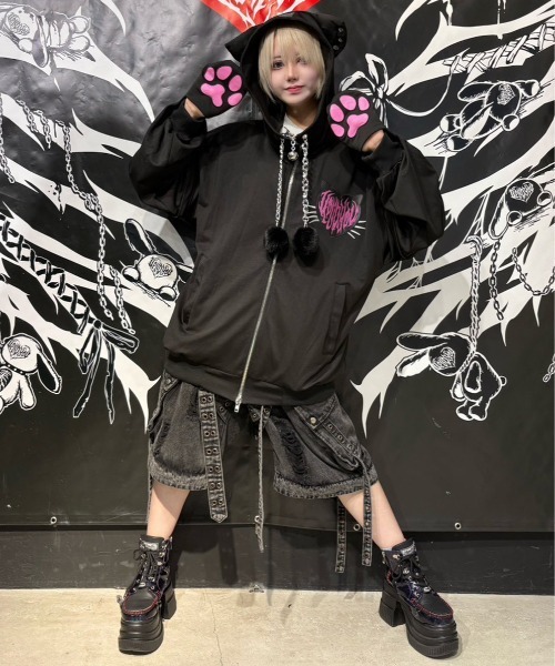 BACKSTAGE PASS（バックステージパス） パーカー NAUGHTY CAT