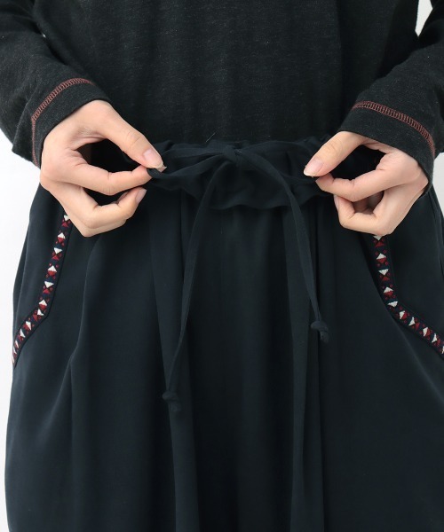 「チチカカ」 イージーパンツ MEDIUM ネイビー レディース_画像5