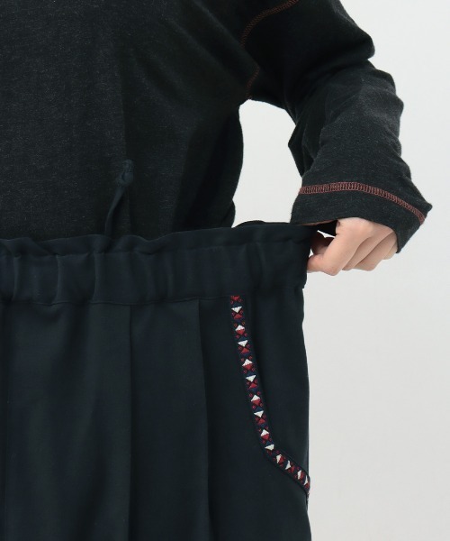 「チチカカ」 イージーパンツ MEDIUM ネイビー レディース_画像6