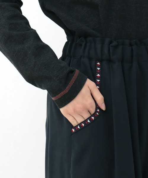 「チチカカ」 イージーパンツ MEDIUM ネイビー レディース_画像7